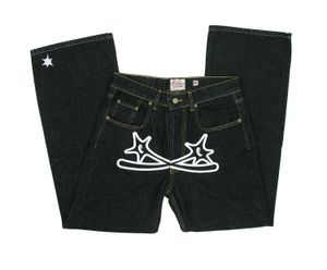 Jeans pour hommes 2023 Y2K hommes Hip Hop gothique rue New Rock vêtements jean femmes pantalons Harajuku décontracté noir Denim pantalon vêtements de rue J240328