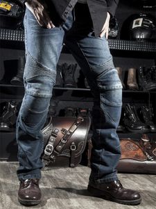 Jeans pour hommes 2023Male Stretch Original Pantalon Pantalon tout-terrain Hommes Noir Biker Moto Denim Protection Vêtements 4XL Plus Taille