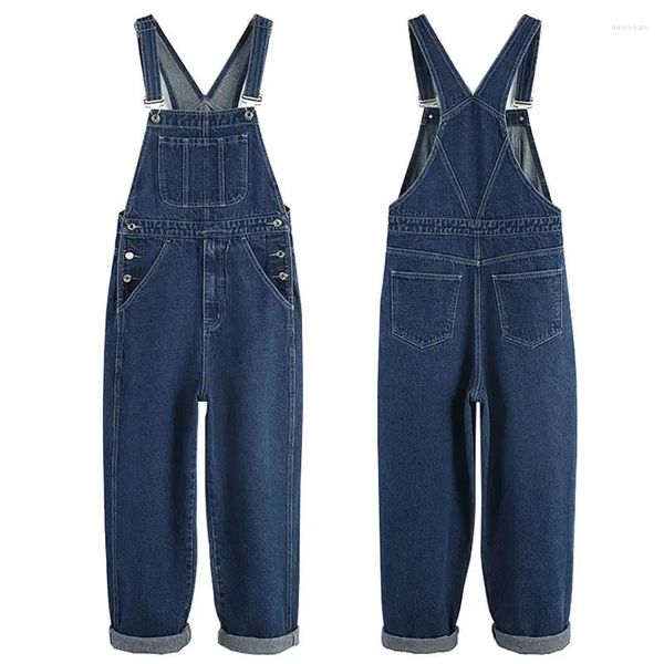 Jeans pour hommes 2024 Bib Droit Denim Combinaison Mode Bretelles Hip-Hop Salopette Pantalon Plus Taille 5XL