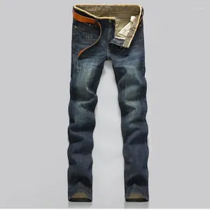Jeans pour hommes 2024 Casual Hommes Business Straight Stretch Denim Pantalon Pantalon Slim Fit Classic Cowboys Jeune homme