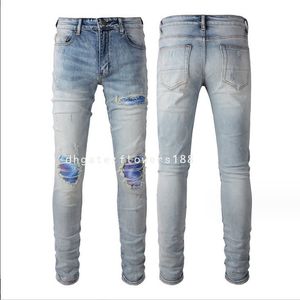 Jeans masculin 2024 jeans en bleu clair