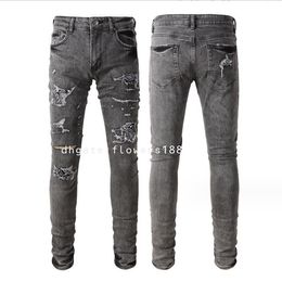 Jeans masculins 2024 Jean sage skinny skinny jeans sillonne