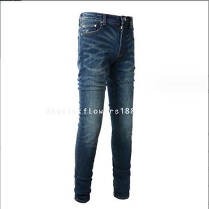 Jeans masculin 2024 Jean skinny mince vintage pour hommes pliés jeans décontractés stimulants hommes gris jeans déchirés jeans gris jeans homme gris jeans déchiré pantalon skinny