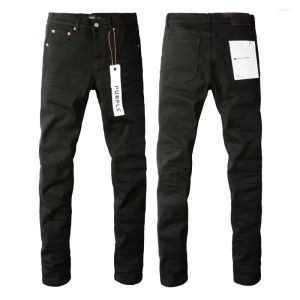 Jeans masculin 2024 Purple Brand Designer 24SS Jeans Solid Streetwear Fashion Black Denim Slim Stretch CRG2405274-12