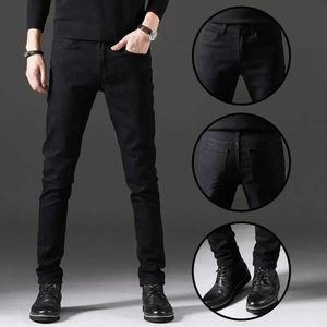 Heren jeans 2024 lente nieuwe heren strakke jeans mode casual elastisch katoen ultra dun geschikt voor hoogwaardige en comfortabele heren jeansl2405