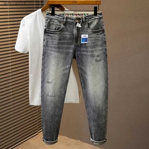 Heren jeans 2024 lente/zomer vier seizoenen heren casual pu shuai open voorkant groot formaat losse achterpaleis plus size pantsL2403