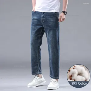 Jeans masculin 2024 Été 95% Coton Denim Pantalon de longueur de cheville