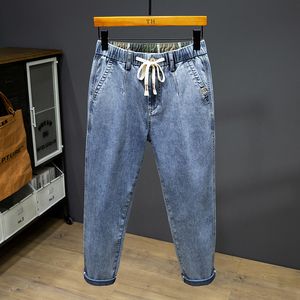 Heren jeans 4xl 5xl 6xl 7xl plus size lichtgewicht losse jeans zomer klassieke stijl heren stretch mode spijkerbroeken harembroek 230329