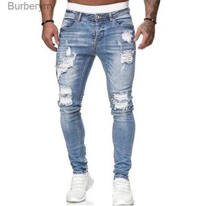 Jeans pour hommes 5 types de style Jeans déchirés hommes Skinny Slim Fit bleu Hip Hop Denim pantalon Jeans décontractés pour hommes Jogging jeanL231011