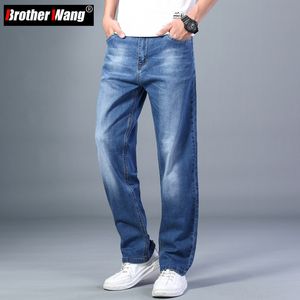 Herren-Jeans, 6 Farben, Frühling, Sommer, Herren, dünne Jeans mit geradem Bein, lockere Jeans, klassischer Stil, fortschrittliche Stretch-Baggy-Hose, männlich, Übergröße 40 42 44 230111