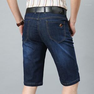 Jeans pour hommes 7768 Short en jean décontracté Pantalon mince d'été ample pour âge moyen