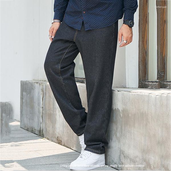 Jeans pour hommes 881 Straight Plus Fat Pantalon ample Quatre saisons Loisirs Taille drapée Jambes larges