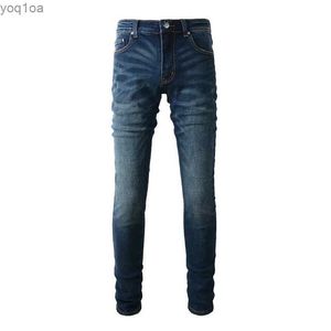 Jeans para hombres A6601 2024 Hombres Classic Classic Ted Brand Jeans Mens Ultra Thin Street Mens Casual Wearl2404