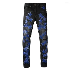 Jeans para hombres AL40572 Moda 2023 Runway Diseño europeo de lujo Ropa de estilo de fiesta