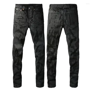 Jeans masculin American Brand American Sliged Fit Washed Black High Street Denim Pantalon Pantalon