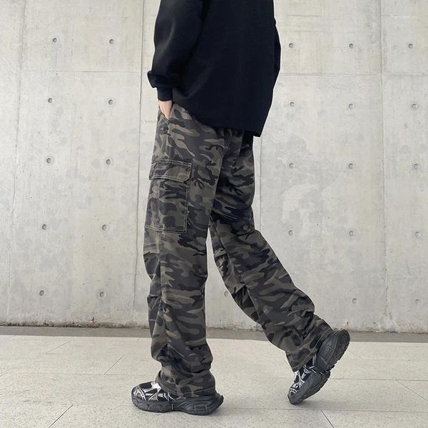 Jeans masculin American Camouflage Fashion Fashion Salopes lâches Brandspersonsentismées de paratrooper long pantalon