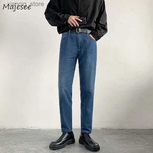Jeans masculin jean jean-longueur jeans hommes automne 90s Denim style coréen mode tout-correspondant vêtements décontractés skinny poches vintage lavées Nouvelles arrivantes l49