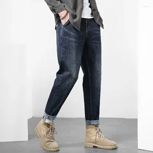 Heren jeans aankomst mode suepr grote kwaliteit lente herfst elastische broek plus maat 32 33 34 36 38 40 42 44 46