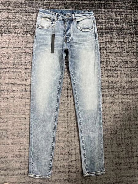 Jeans pour hommes Arrivée Style Classique Simple Bleu clair 2023 Version coréenne Slim Boutons Fly petits pieds Denim Pantalon 230713