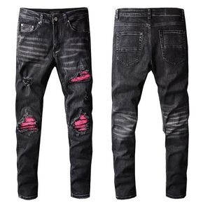 Jeans pour hommes Arrivées Luxurys Designer Sacs Slim-leg Jean Pattren Hommes Pantalons Zipper Quality Highs Street Mot Biker Luxyrys Denim W29-w40