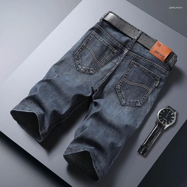 Jeans para hombres Llegadas Hombres Denim Short Thin Casual Cool Moda Moda Pantalones de verano Elástico Recto Diario Pantalones de alta calidad