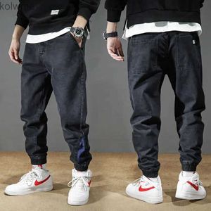 Men's Jeans Automne coton jean hommes noir sarouel en vrac Style coréen pantalon de survêtement à la mode vêtements de travail pantalons décontractés Baggy Vintage jean hommes YQ240205