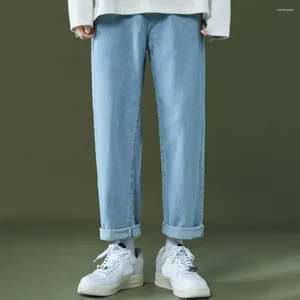 Herenjeans Herfst Koreaanse losse wijde pijpen rechte broek Student Fashion Casual lange broek grijs
