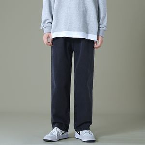 Jeans pour hommes automne hommes noir Denim pantalon large Streetwear droite ample taille élastique Jeans Style coréen pantalon mâle 230302