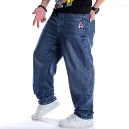 Jeans para hombres Autumn Plus Sall Tall Casual Hip Hop 36-46 Fashion Borded Pocket Zipper Cardigan Skateboard Large