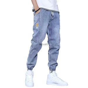 Jeans pour hommes Automne hiver bleu cargo jeans hommes vêtements de rue denim jogging pantalon lâche ajustement jeans hommes surdimensionné 5XLL2403