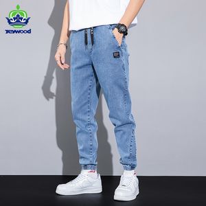 Jeans pour hommes Automne Hiver Bleu Cargo Hommes Streetwear Denim Jogger Pantalon Baggy Harem Jean Pantalon Mâle Oversize Grande Taille4 5 6 7XL 8XL 221128