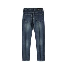 Jeans para hombres Otoño Invierno Hombres Slim Fit European American SFicon Marca de gama alta Pantalones rectos pequeños (201-216 delgados) F247-7