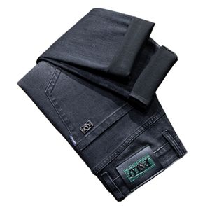 Jeans pour hommes Automne Hiver Hommes Slim Fit Marque européenne américaine haut de gamme Petit pantalon droit (201-216 mince) F222-0
