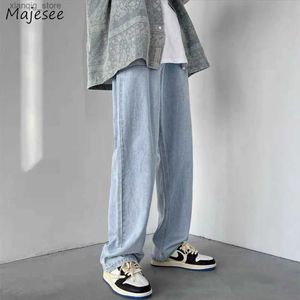 Jeans masculin jeans Baggy Men High High Street All-Match Fashion TEENS COUPLES SIMPLE JEUNE VITALITÉ STREETWEAR COREAL STOCH STOCH L49