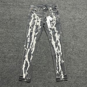 Jeans baggy pour hommes, pantalon tendance d'été, Slim, extensible, Graffiti, classique de rue, noir, droit, taille 28-40