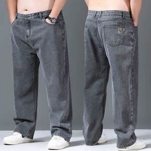 Jeans pour hommes Baggy Hommes Pantalons décontractés Jambe large Classique Vêtements de travail Pantalon Gris Denim 230715