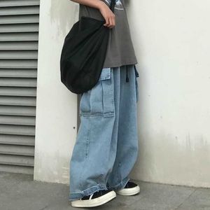 Jeans pour hommes Bagy Jeans Femmes Harajuku Rétro Unisexe Cargo Pantalon Slouchy Jean Baggy Ins Coréen Streetwear Mopping Casual Kpop Pantalon pour hommes T221102