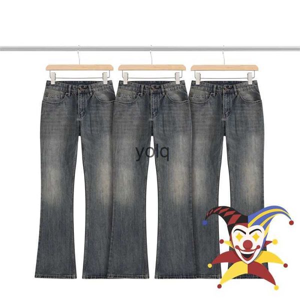 Jeans pour hommes Bamboo Ribbed Hommes Femmes Lavé Oversize Denim Trouseryolq