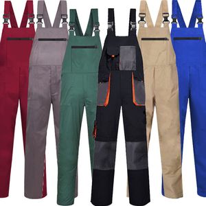 Herenjeans Bib-overalls Heren Dames Werkkleding Grote maten beschermende overall Bandjumpsuits Uniform met meerdere zakken Mouwloos Pants5XL 230628