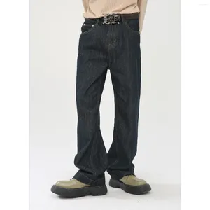 Herenjeans Zwart Koreaanse Mode Y2k Los Casual Recht Voor Mannen Straat Trendy Baggy Denim Broek Hoge Taille Lage Prijs Lange Broek