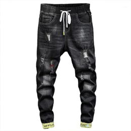 Jeans pour hommes marque 2021 Slim élastique mode affaires Style classique Denim pantalon pantalon mâle grande taille 44 46 48