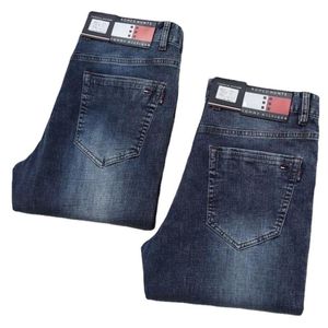 Jeans pour hommes marque 2022 travail manuel affaires décontracté confortable respirant élasticité pantalon hommes quatre saisons hommes