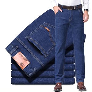 Jeans pour hommes affaires Style décontracté hommes Denim ensemble décontracté noir bleu pantalon Stretch hommes Jeans 230403