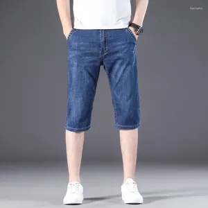 Jeans pour hommes pantalons d'affaires tenue décontractée costume social travail élégant Denim mince