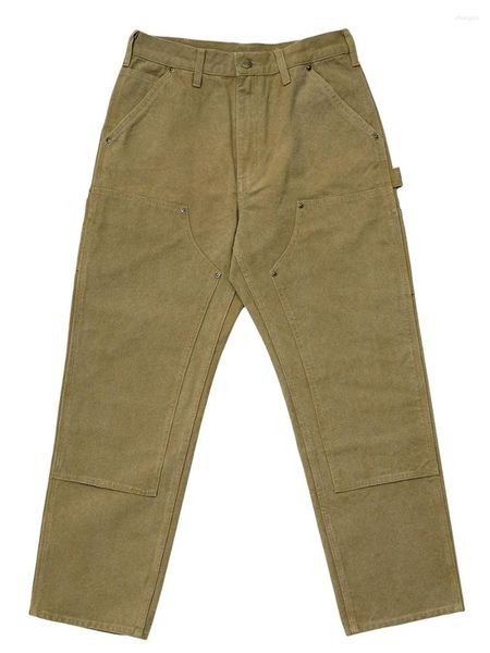 Jeans pour hommes, pantalons de charpentier en toile, pantalons de travail utilitaires