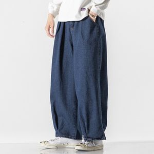 Men's Jeans Deeptown Classic Oversize Pants for Men Vintage Japanse denim broek mannelijke retro streetwear losse mode hiphop lente 230301