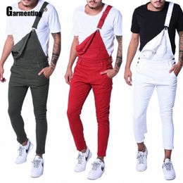 Jeans pour hommes Demin Combinaison Casual Rouge Noir Salopette Skinny Combishorts Loisirs Une Pièce Pantal Plus Taille 3XL Hommes Vêtements 2024 h5Ux #