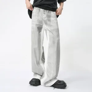 Jeans masculin denim pantalon droit décontracté de style salentume streetwear