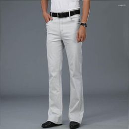 Jeans pour hommes Denim évasé pour hommes Boot Cut Vintage Stretch Regular Fit Casual Mens BootCut Pantalon Pantalon