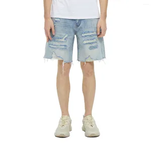 Jeans voor heren Denim shorts Rechte ritssluiting Distressed Destroyed Fashion Casual Jean